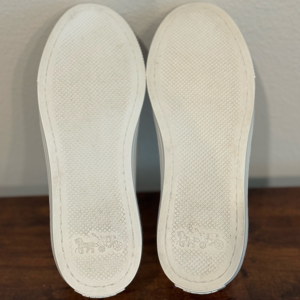 Coach White Sneakers with Red Detail - Picture 9 of 9